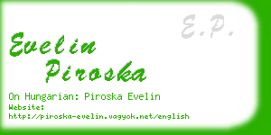 evelin piroska business card